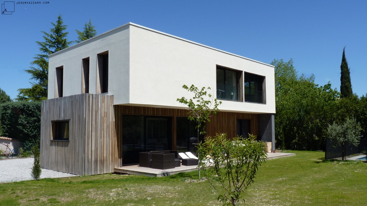 Conception d’une maison contemporaine « à travers champs » : maison-popup-house-passive-jeremy-azzaro-architecte-min