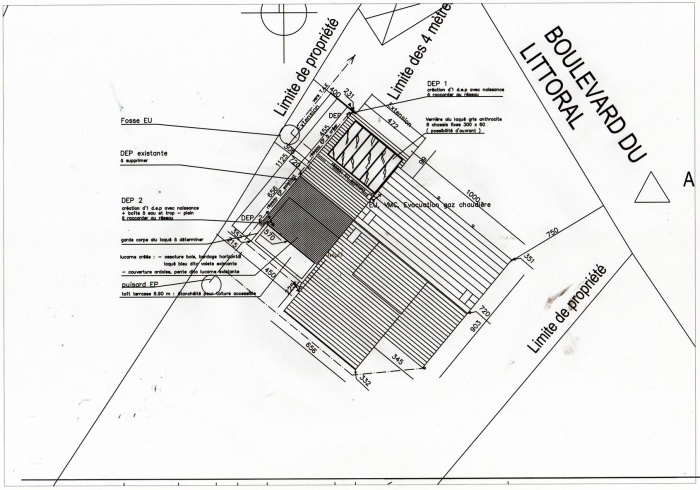 Extension et Surélévation : Plan masse