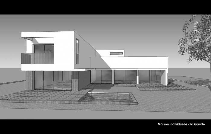 Villa privée contemporaine - la Gaude : Hierro Project - Christophe Hierro architecte dplg Nice - Maison individuelle la Gaude 5