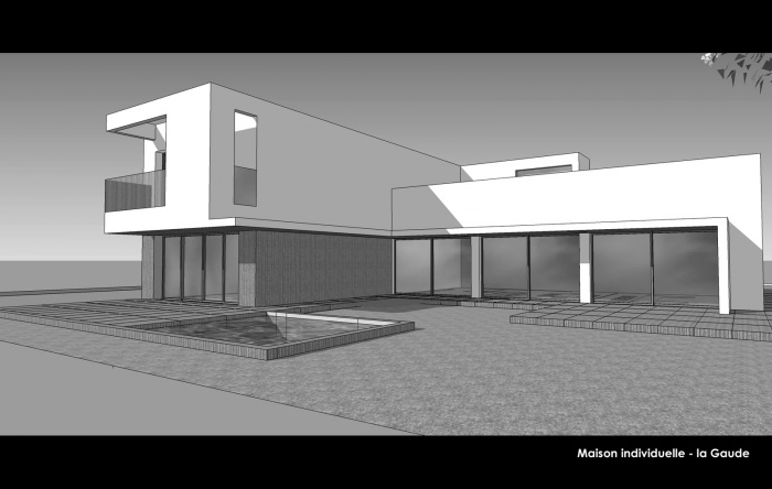 Villa privée contemporaine - la Gaude : Hierro Project - Christophe Hierro architecte dplg Nice - Maison individuelle la Gaude 7