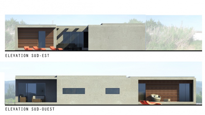 Création d'une Maison Contemporaine : maison-contemoraine-elevations-jeremy-azzaro-architecte-paca