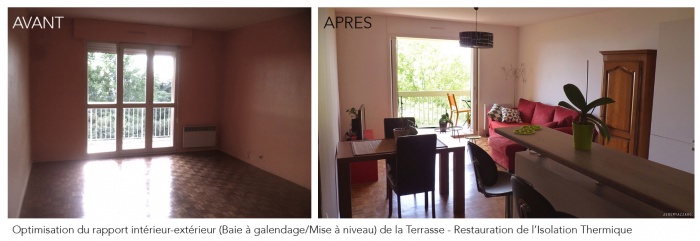 Recomposition d'un appartement années 70
