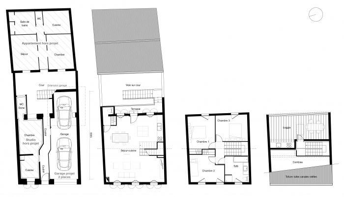 Sur�l�vation d'une maison de ville : Samat 4